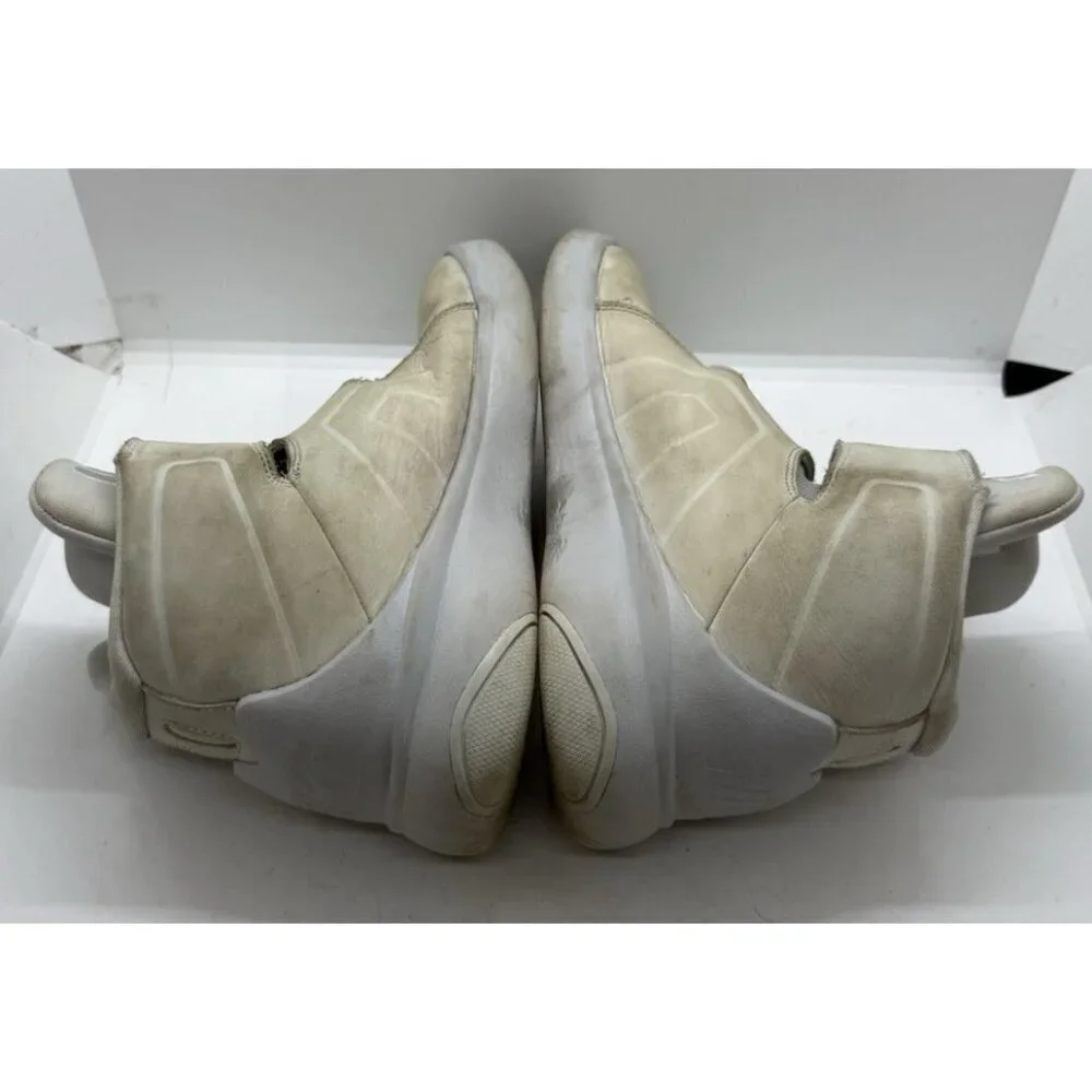 Nike Marxman Premium Junior Youth Basketball Trainers Shoes Pure Platinum Sz 4Y